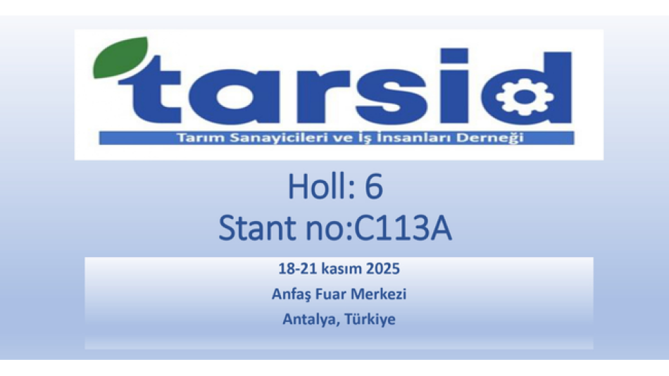 TARSİD, Growtech Antalya 2025 Fuarında Yerini Alıyor!